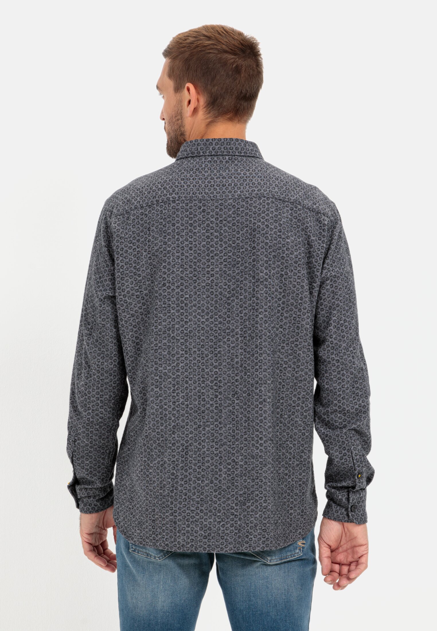 Flannel shirt for Herren in Grey | M | camel active