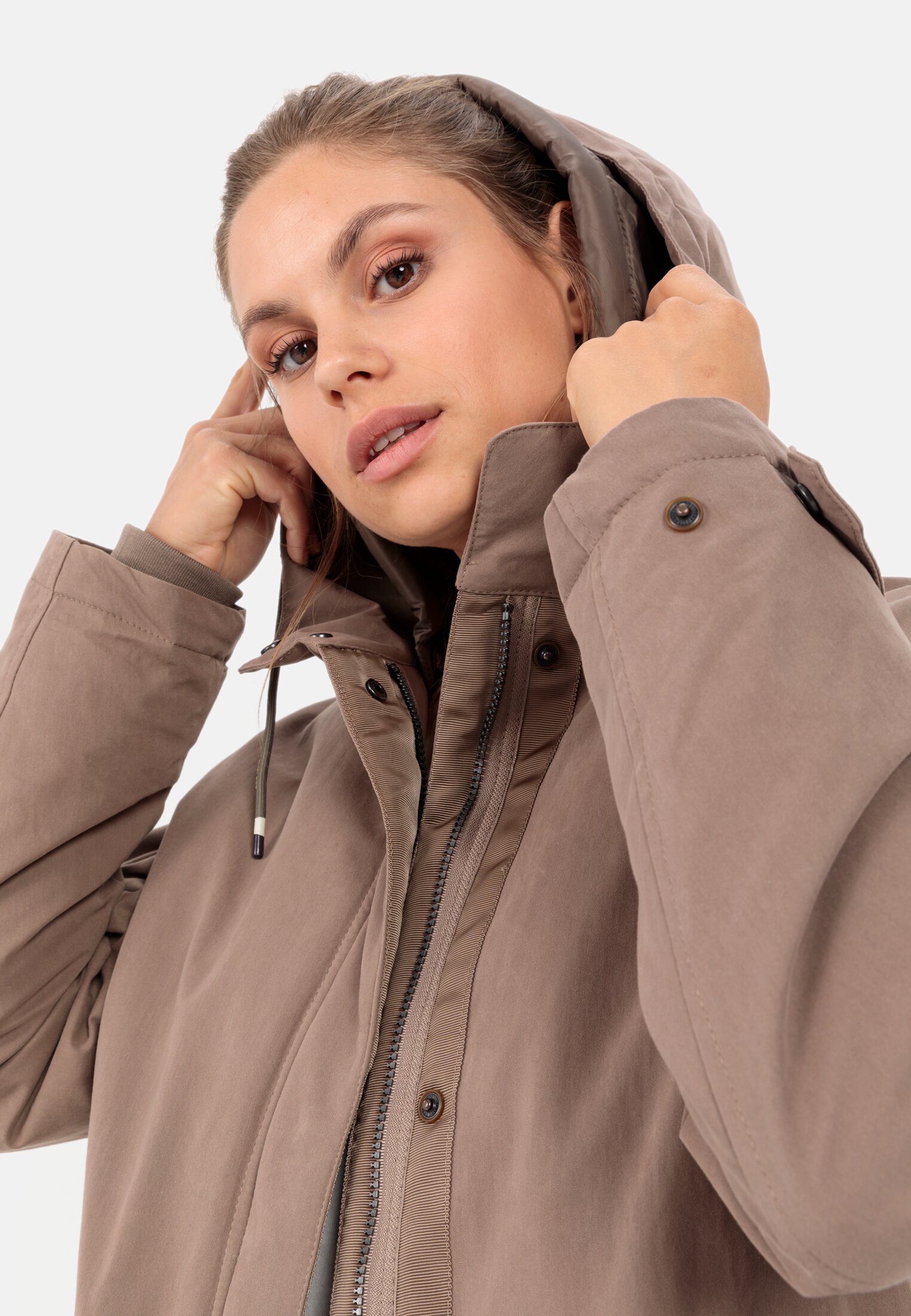 Functional coat for Damen in Brown | 38 | camel active | Outdoormäntel