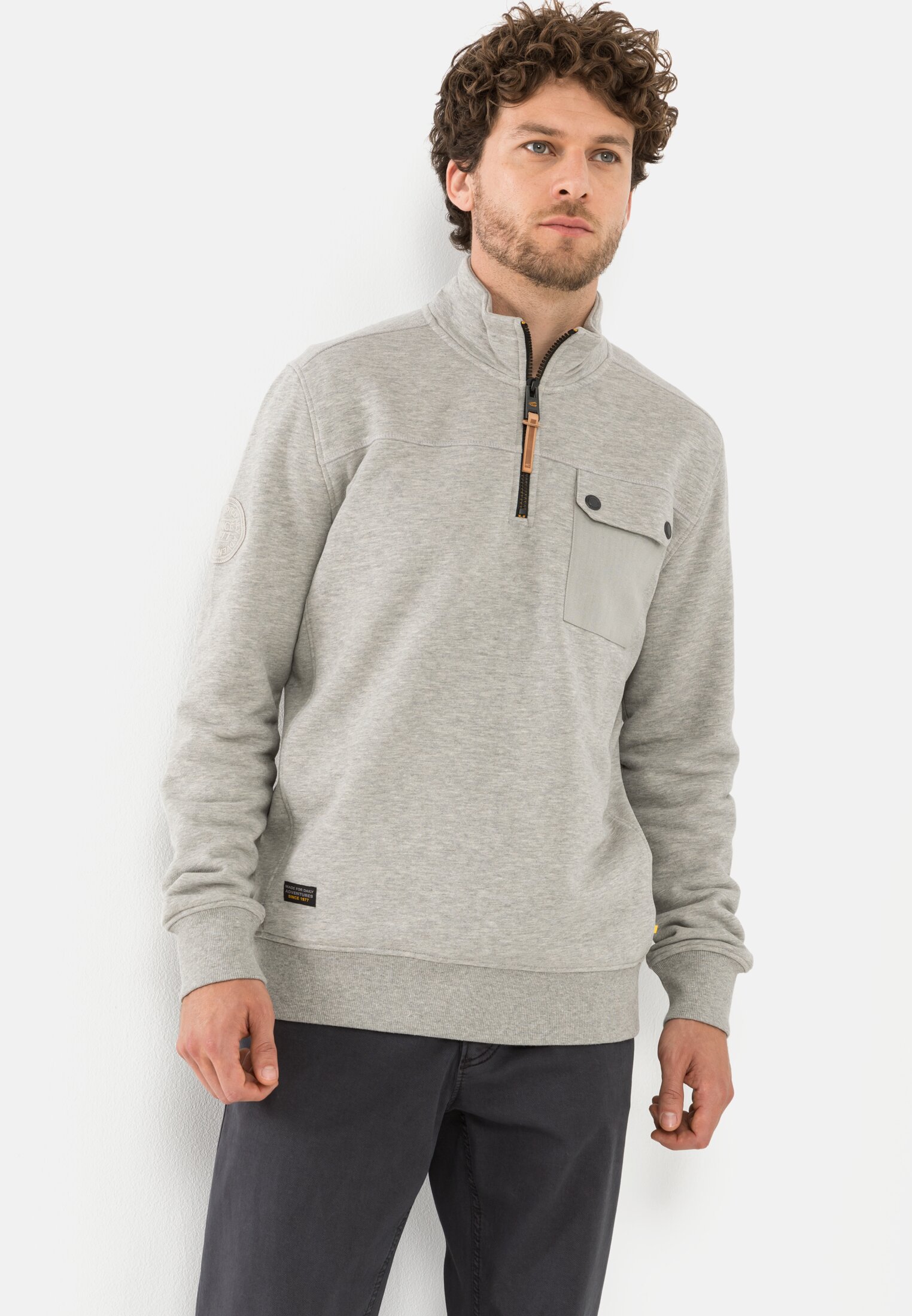 Sweatshirt Troyer for Herren in Grey | M | camel active