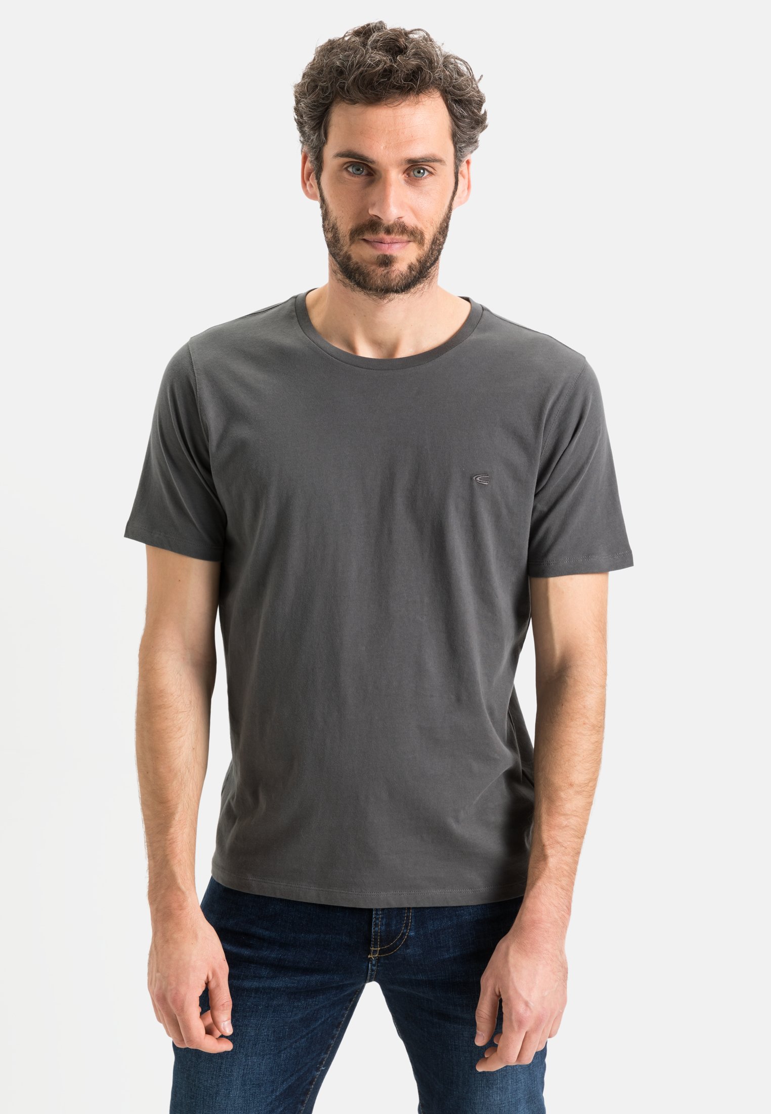 T-Shirt for Herren in Grey | S | camel active