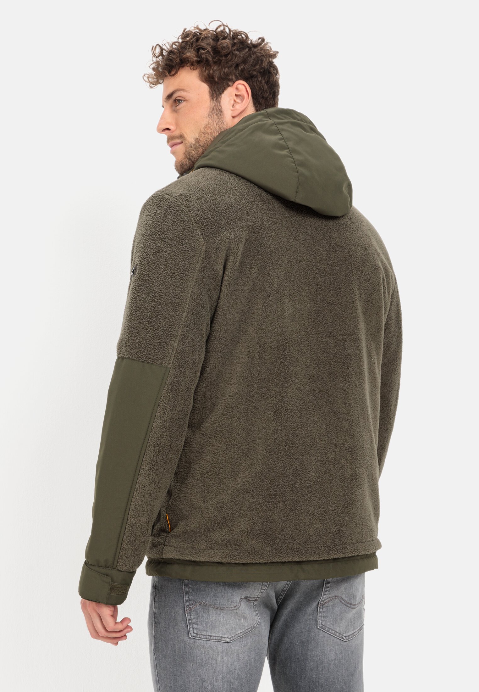 Lined fleece jacket for Herren in Dark Khaki | 46