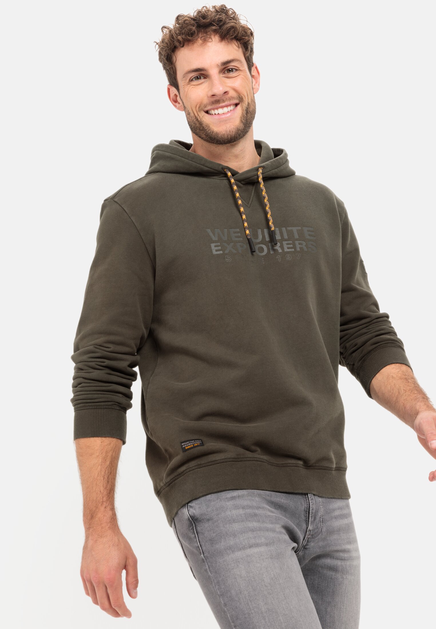 for hood with Herren S | Sweatshirt in Khaki