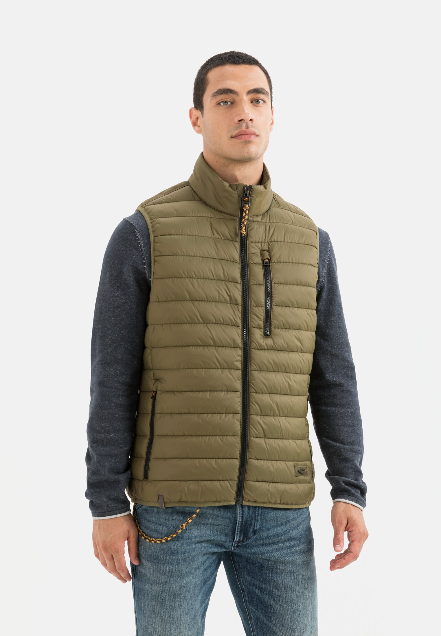 Quilted vest for Herren in | | Olive active camel 48 Brown