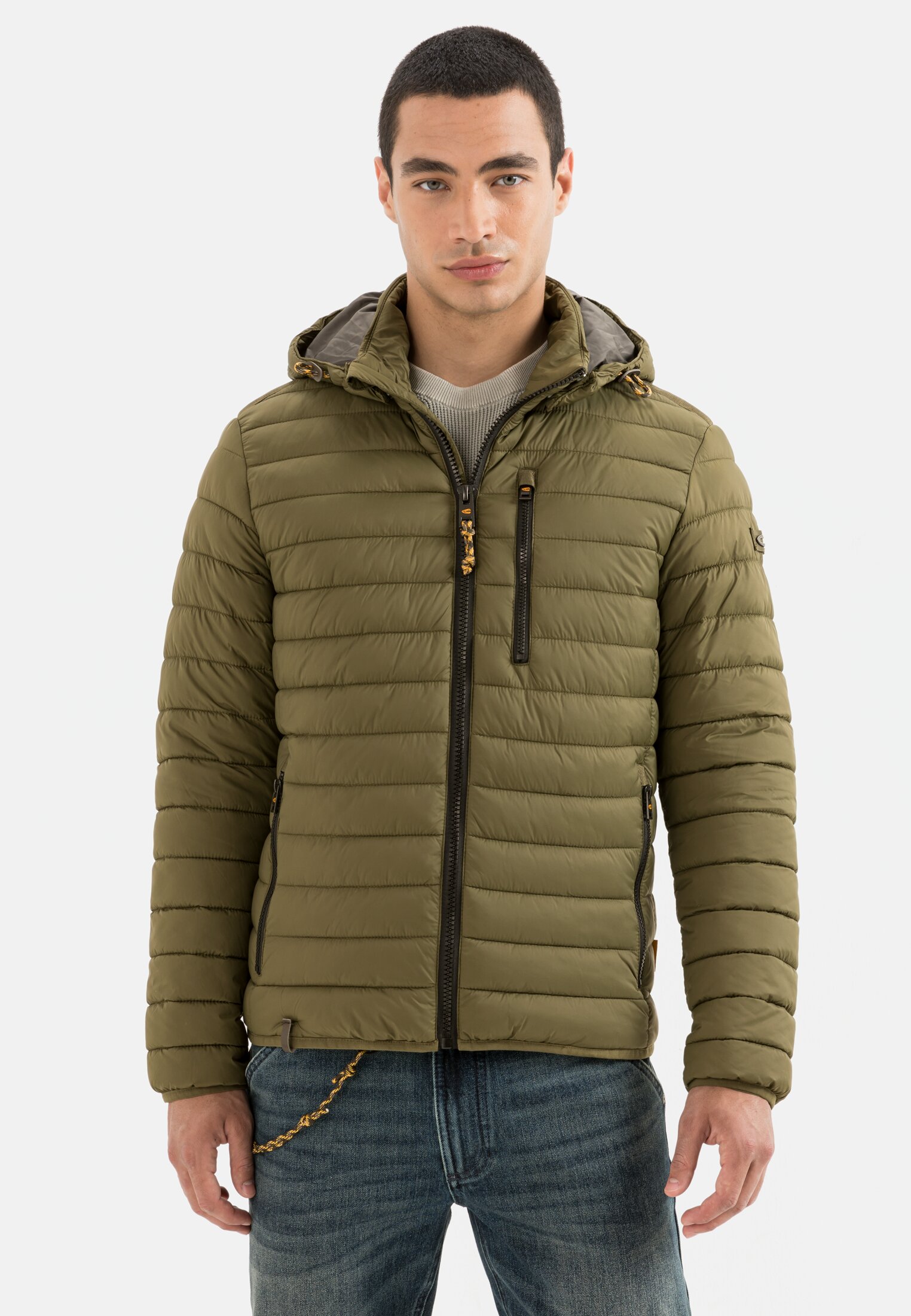 Quilted blouson for Herren 48 in Olive | Brown act camel 