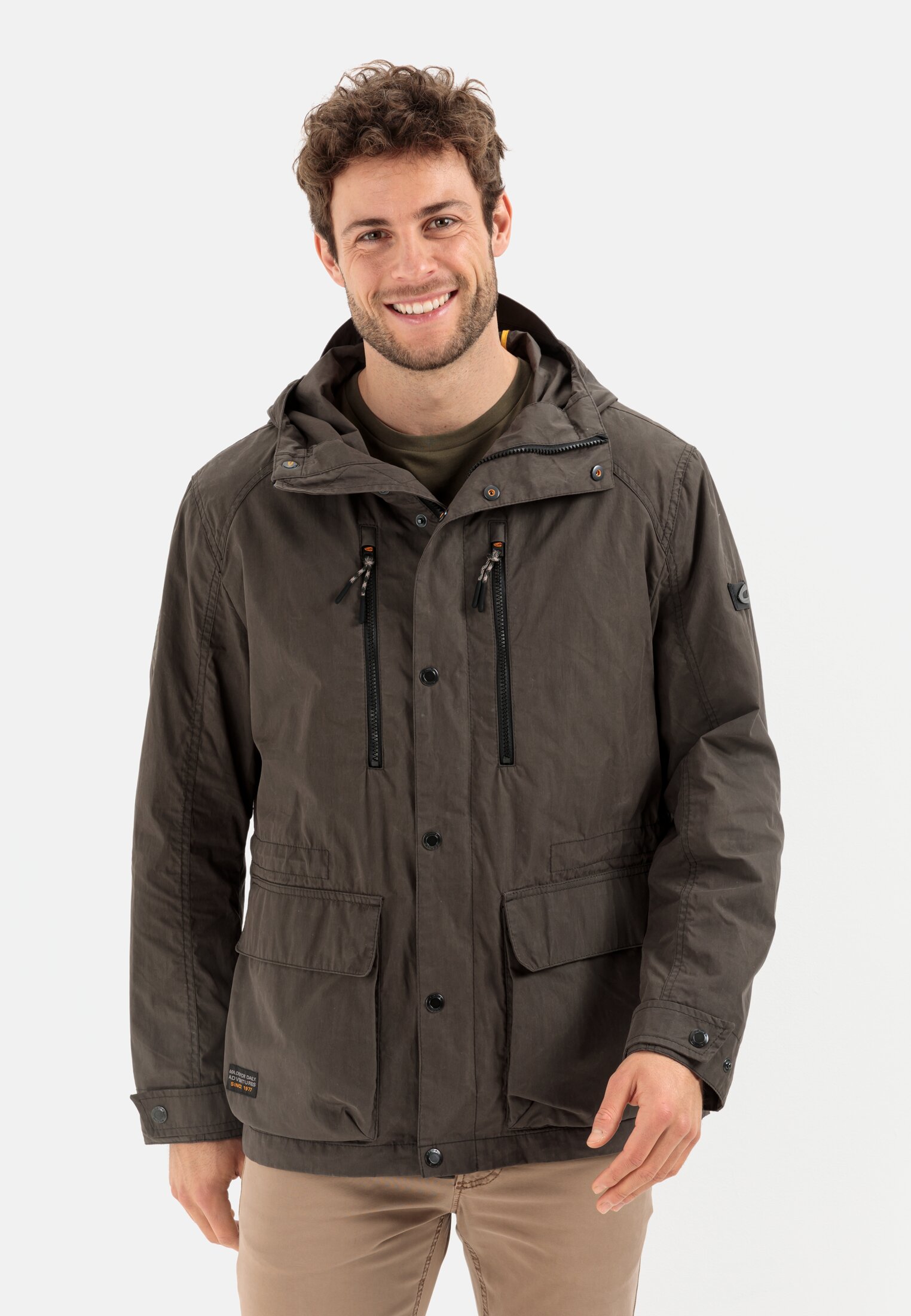 Multi-pocket jacket for Herren in Olive Brown | 52