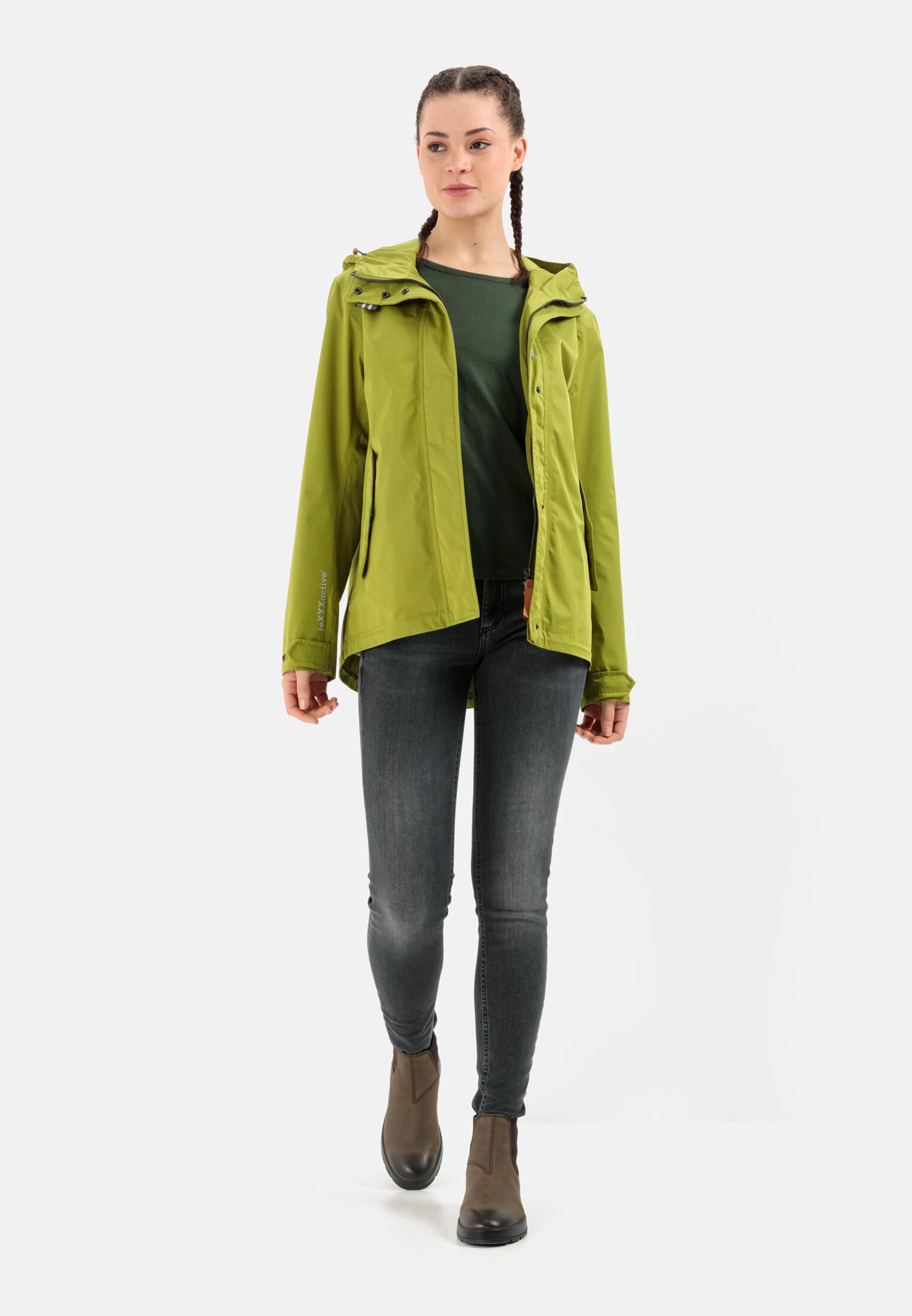 teXXXactive® jacket for Damen in 34 camel Green active | 