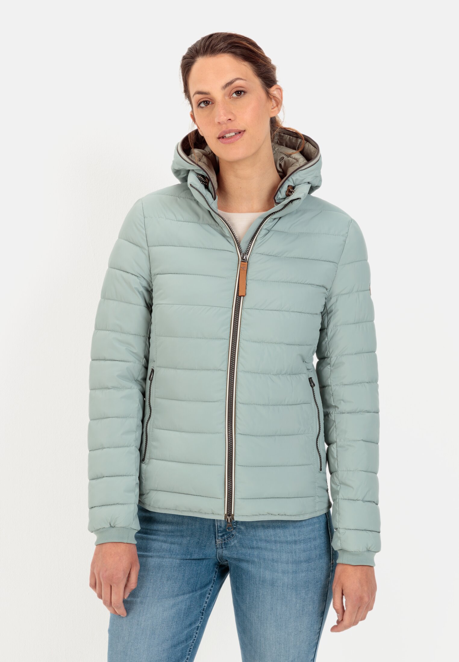 Quilted jacket for Damen in Green Grey | 34 | camel active