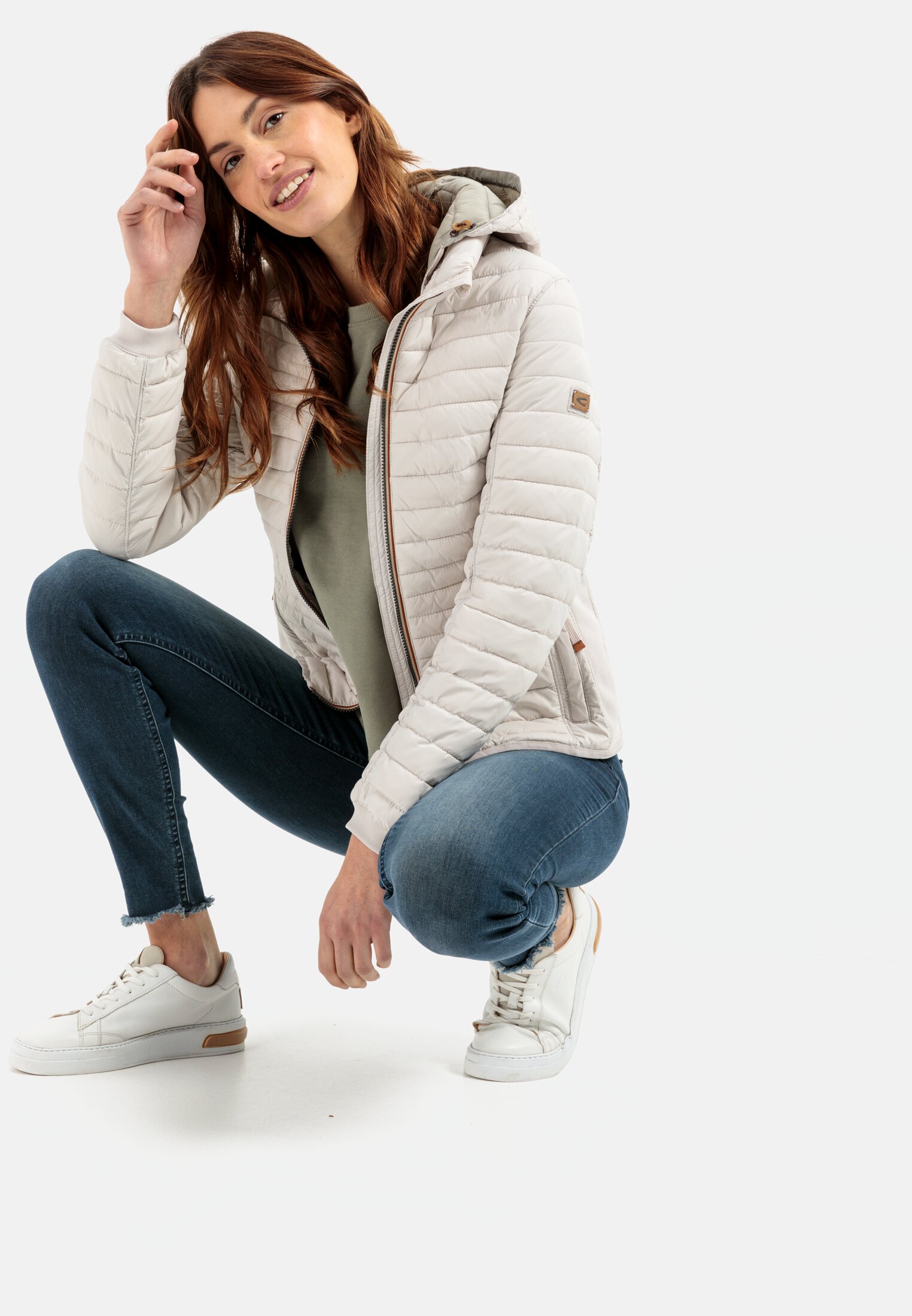 Quilted Jacket for Damen active 44 in White | | camel