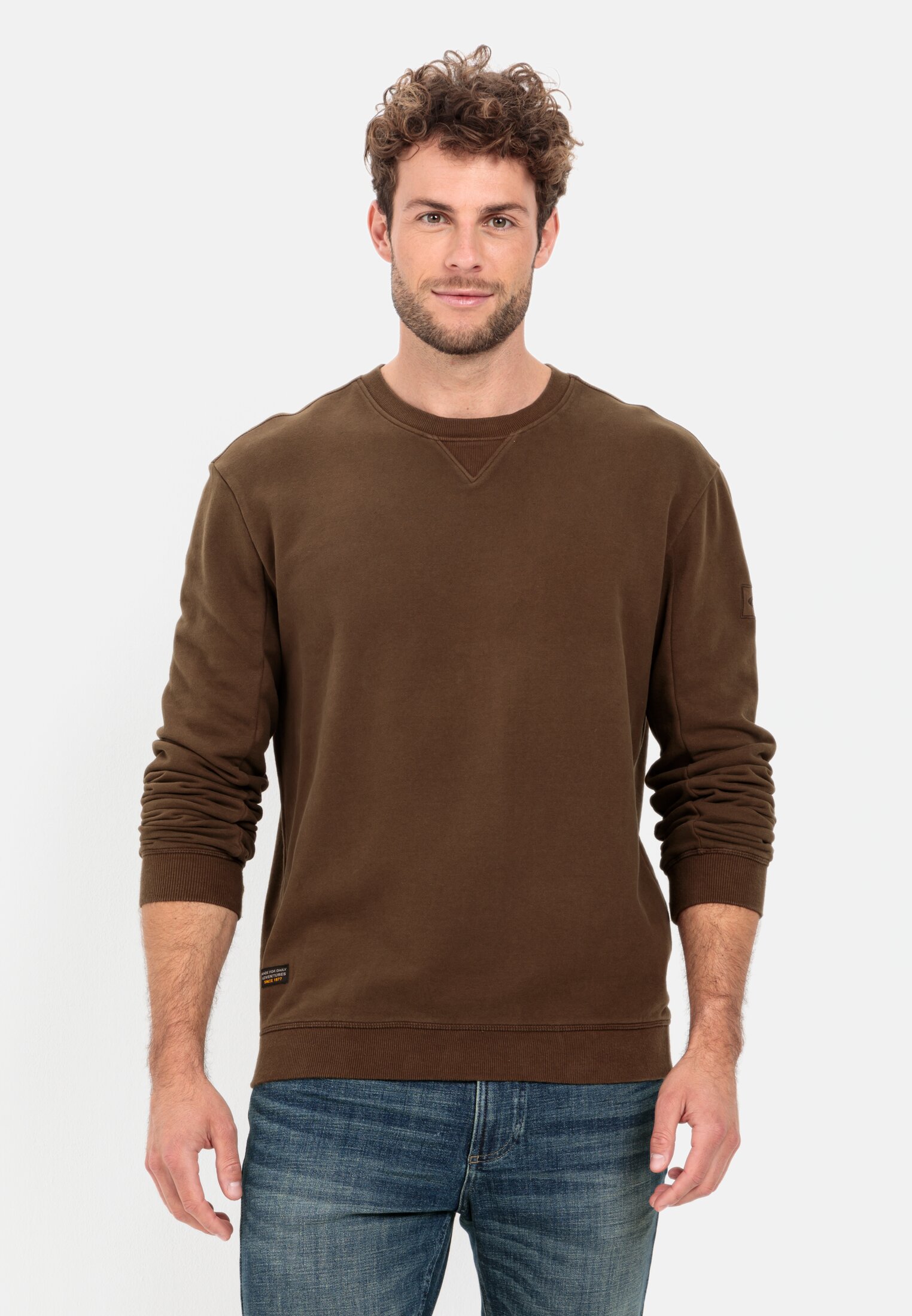 Sweatshirt for in Herren Brown active camel XXL | 