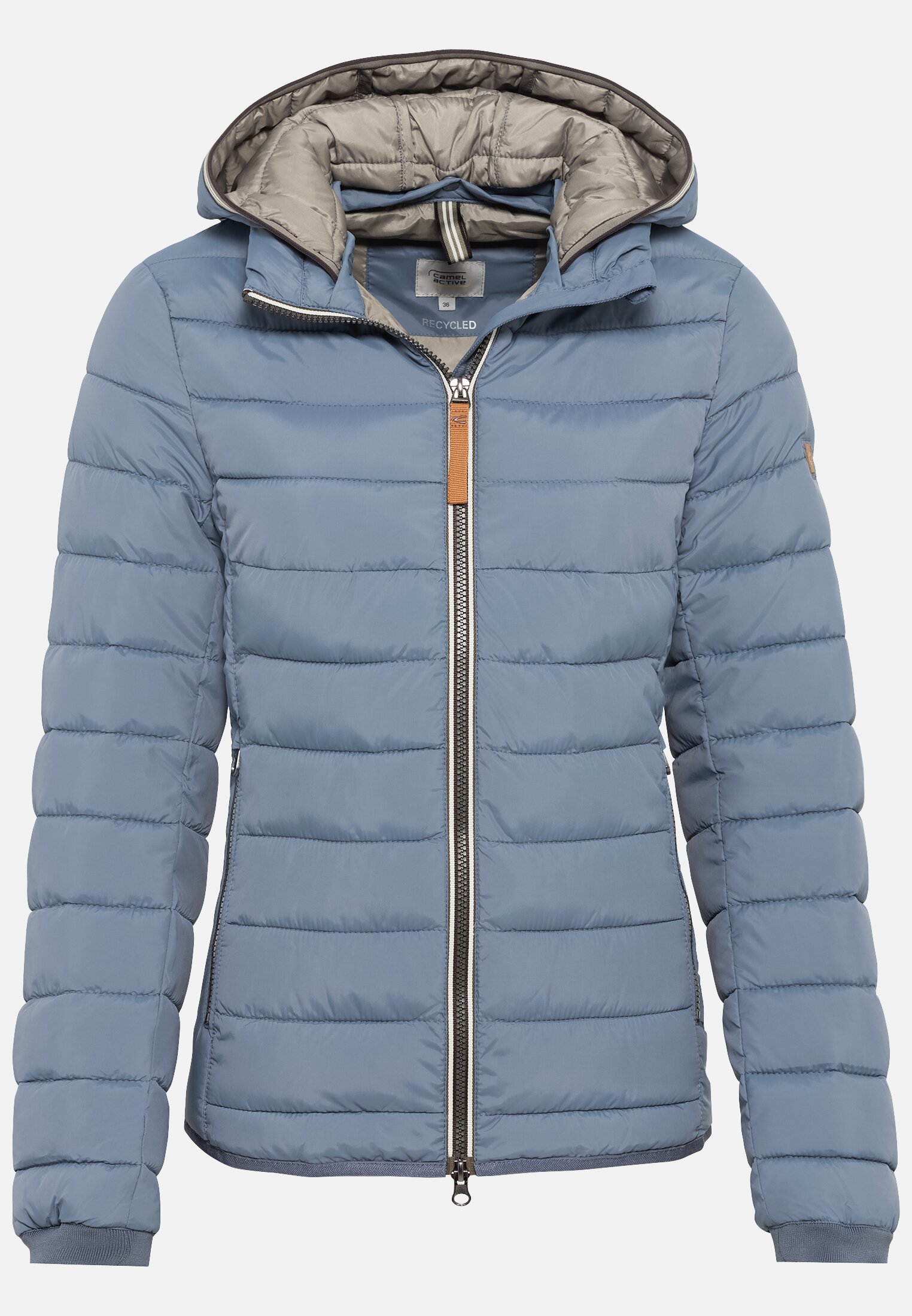 Quilted jacket for active | Blue | 34 camel in Damen