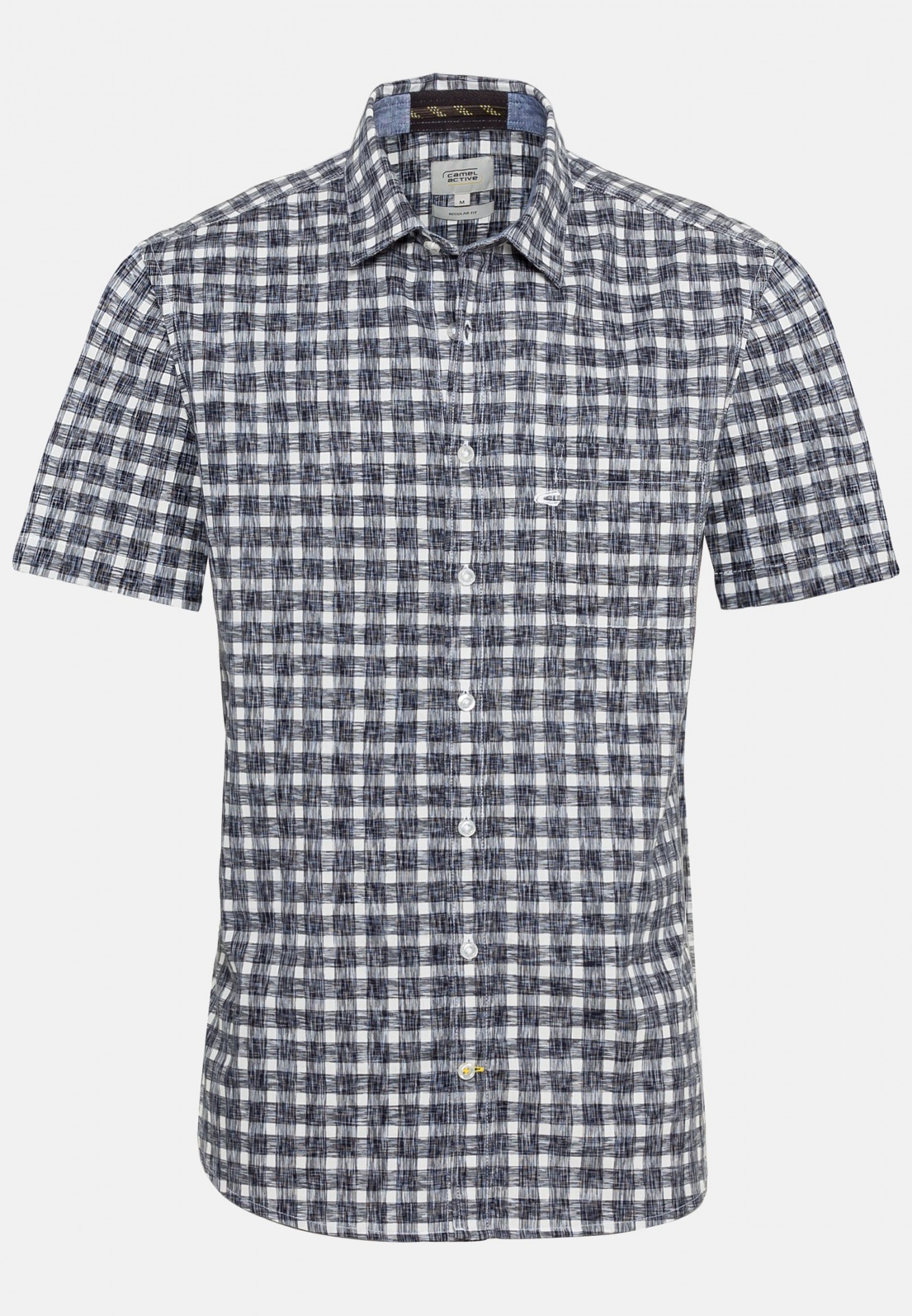 Checked short sleeve shirt in pure cotton - Size: S | Colour: Blue White
